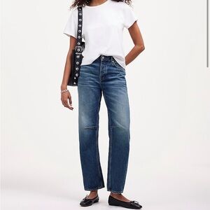 Madewell The Darted Barrel-Leg Jean 24